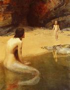 John Collier The Land Baby oil